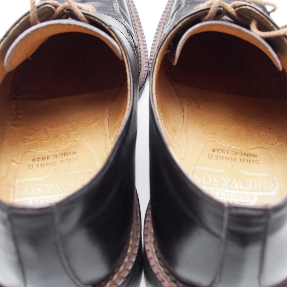 GREW＆SON★41（26cm程度）イタリア製 グルーアンドサン 本革 ハンドメイド 革靴 ブラック 紳士靴 メンズ Uチップ ビジネス レザーシューズ_画像8