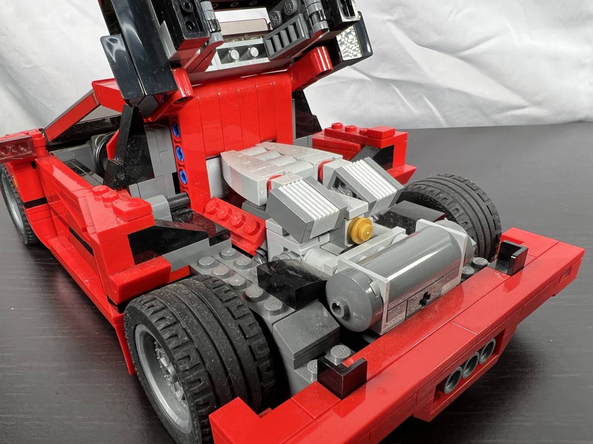 完成品】レゴ LEGO フェラーリ F40 10248 クリエイター ※長さ約27cm 幅