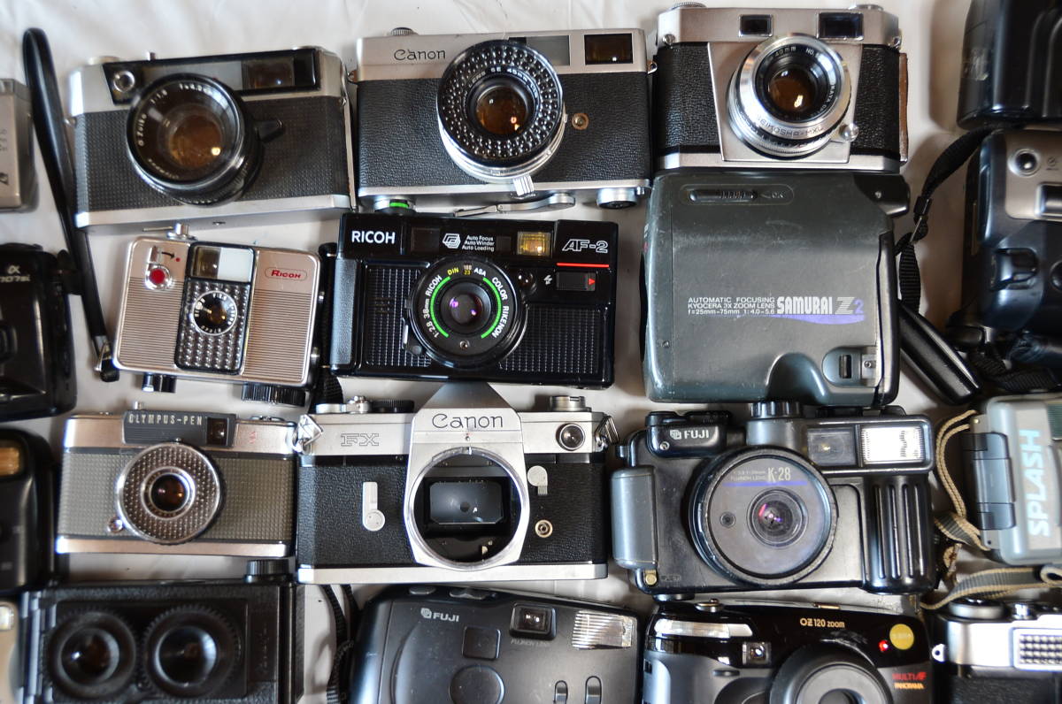 フィルムカメラ まとめ売り 30台 ジャンク 部品取り Canon RICOH