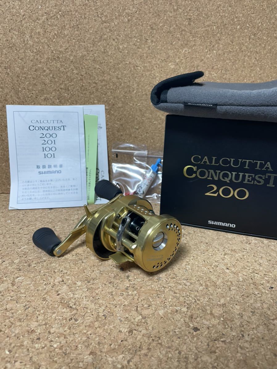 超美品 シマノ 14 カルカッタコンクエスト 200 右巻き aca-is.com