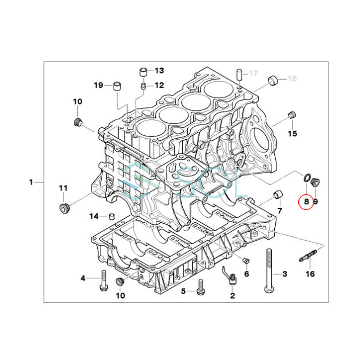 BMW E63 E64 E32 E38 F01 F02 E83 X3  crank  кейс   наклейка  кольцо   M6 730i 735i 735iL 740i 740iL 750i 750iL 2.5i 3.0i 07119963200