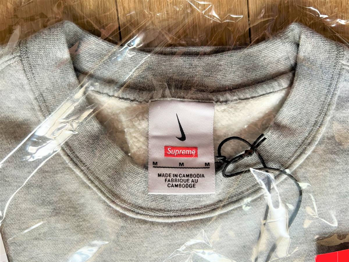 新品未着用】Supreme Nike Arc Crewneck Heather Grey M 22SS 国内正規