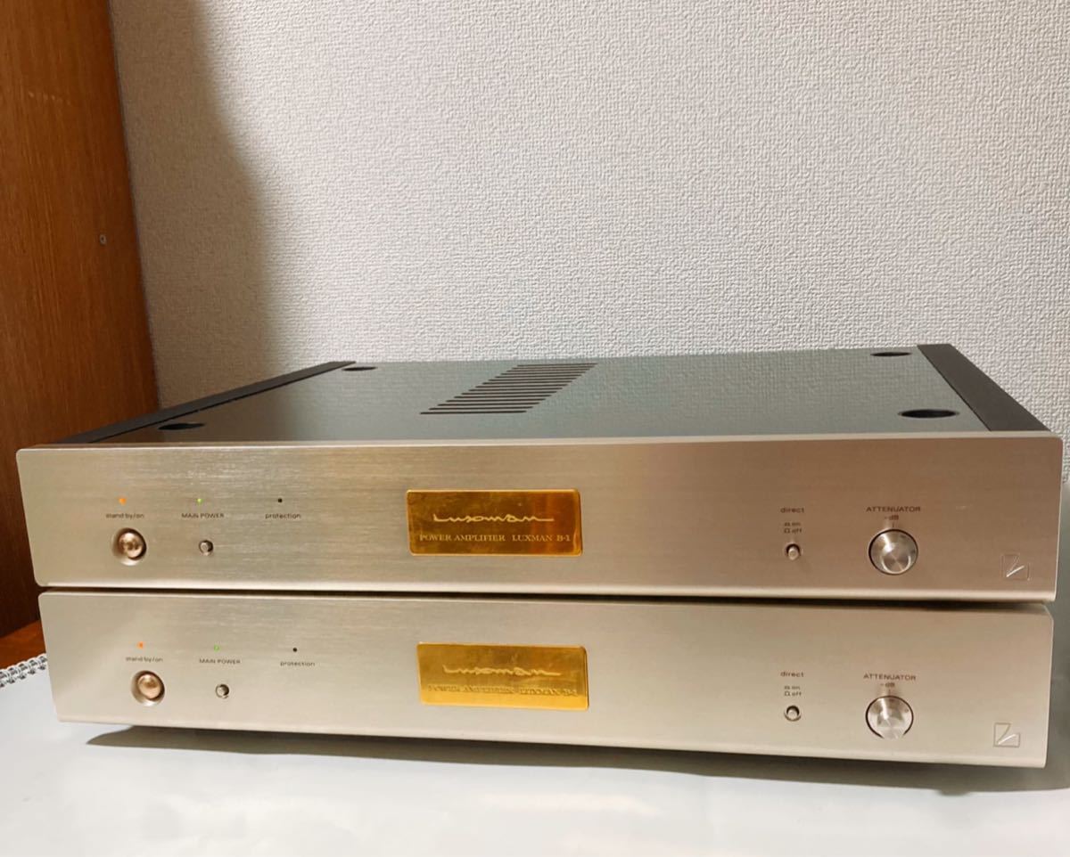 Yahoo!オークション - LUXMAN B-1 モノラルパワーアンプペア 【ラックス...