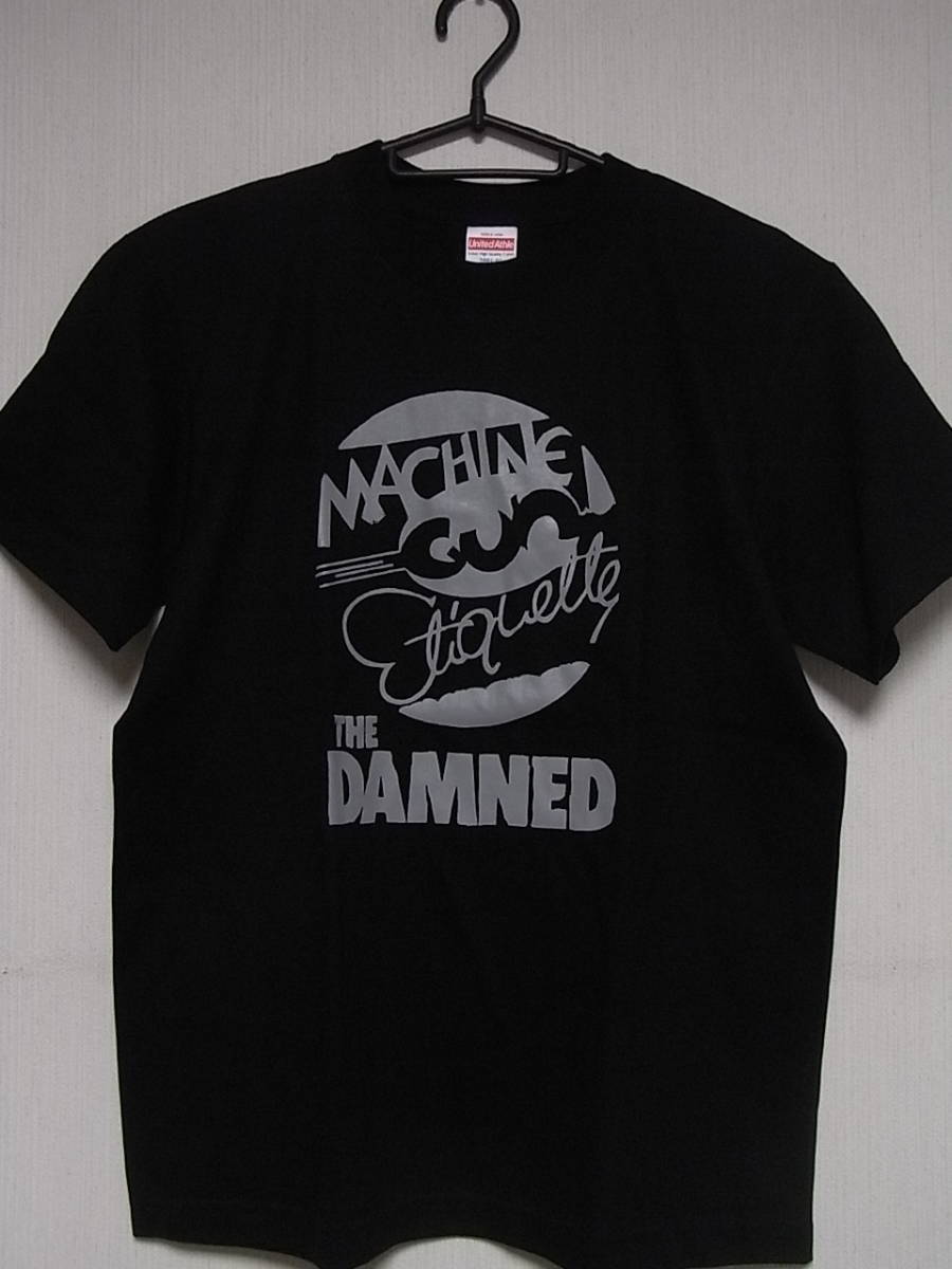 即決★新品バンドＴシャツ★ダムド★THE DAMNED★MACHINE GUN ETIQUETTE★ブラックボディ×グレープリント★S/M/L/XLサイズ対応可能_画像1