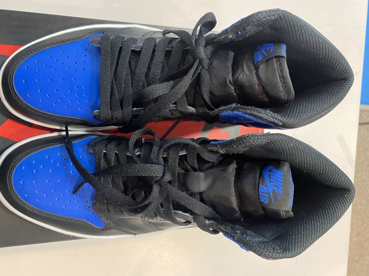 2016 NIKE AIR JORDAN 1 RETRO HIGH OG ROYAL US9 新品 555088-007_画像4