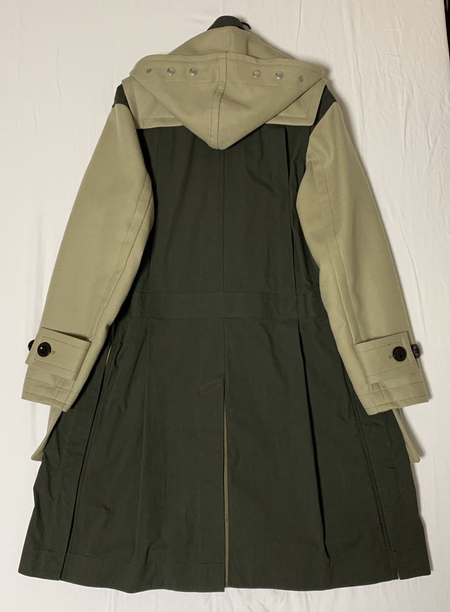 未使用品 定価¥141900 sacai 21AW Wool Melton×Cotton Coat 未使用品 定価¥141900 sacai 21AW Wool Melton×Cotton Coat