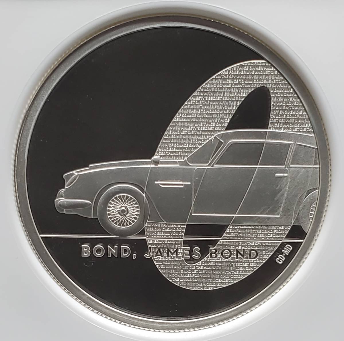 ☆2020年 イギリス ジェームスボンド 007 5ポンド 銀貨 NGC PF70