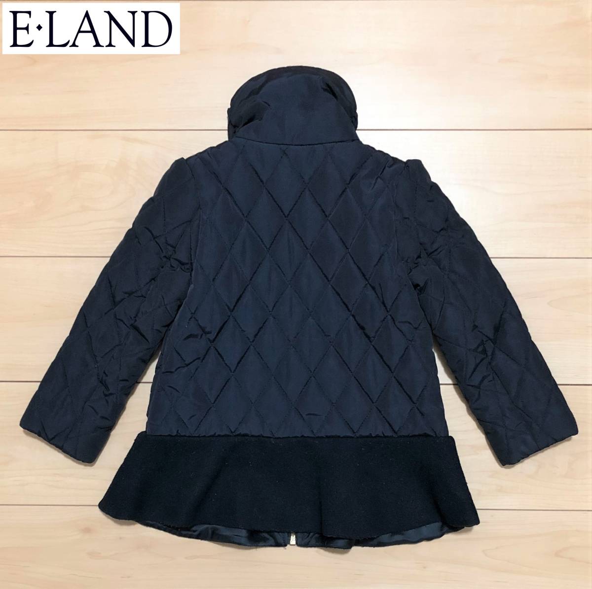 子供服 E LAND コート ネイビー サイズ 100 3T 女の子