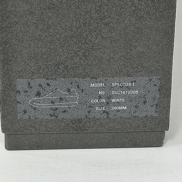  новый товар SPECTUS SHOES CO. SPECTUS I spec ktas колодка кожа обувь белый 260MMl22f0663