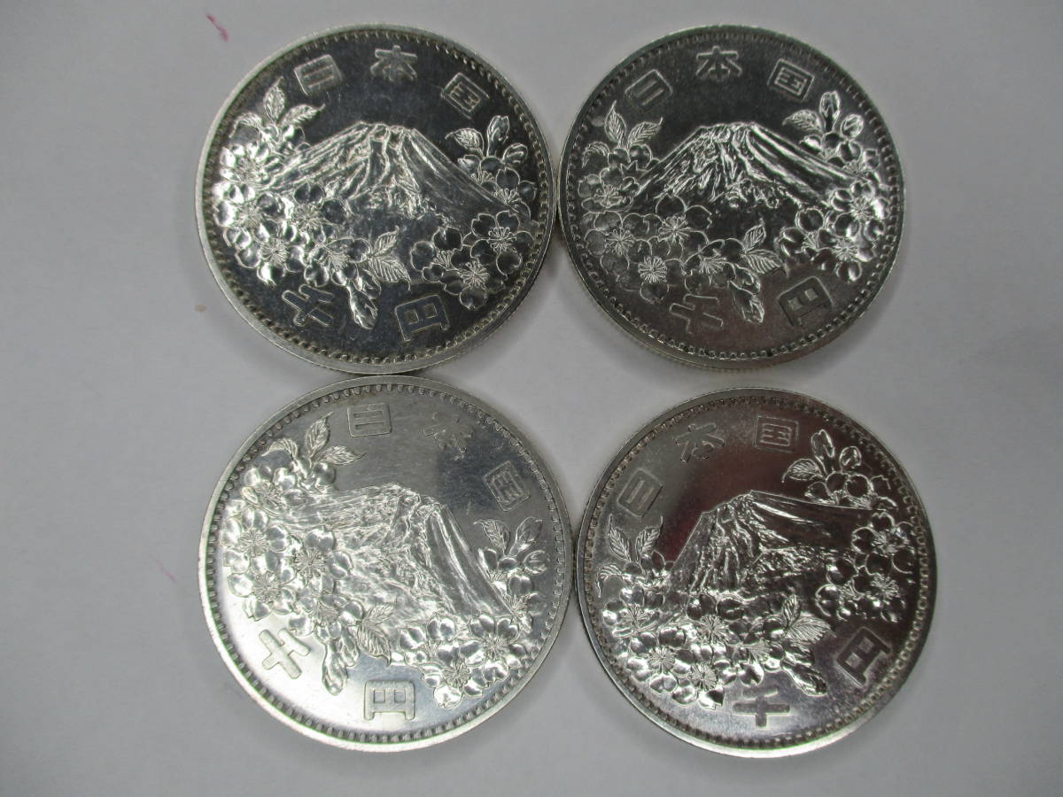 ヤフオク! - M-21 東京オリンピック1964年 記念1000円硬貨4枚