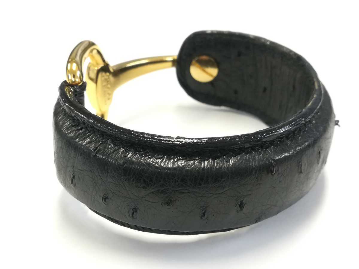 お得高品質】 Gucci - GUCCI(グッチ) バングル ホースビット 黒の通販