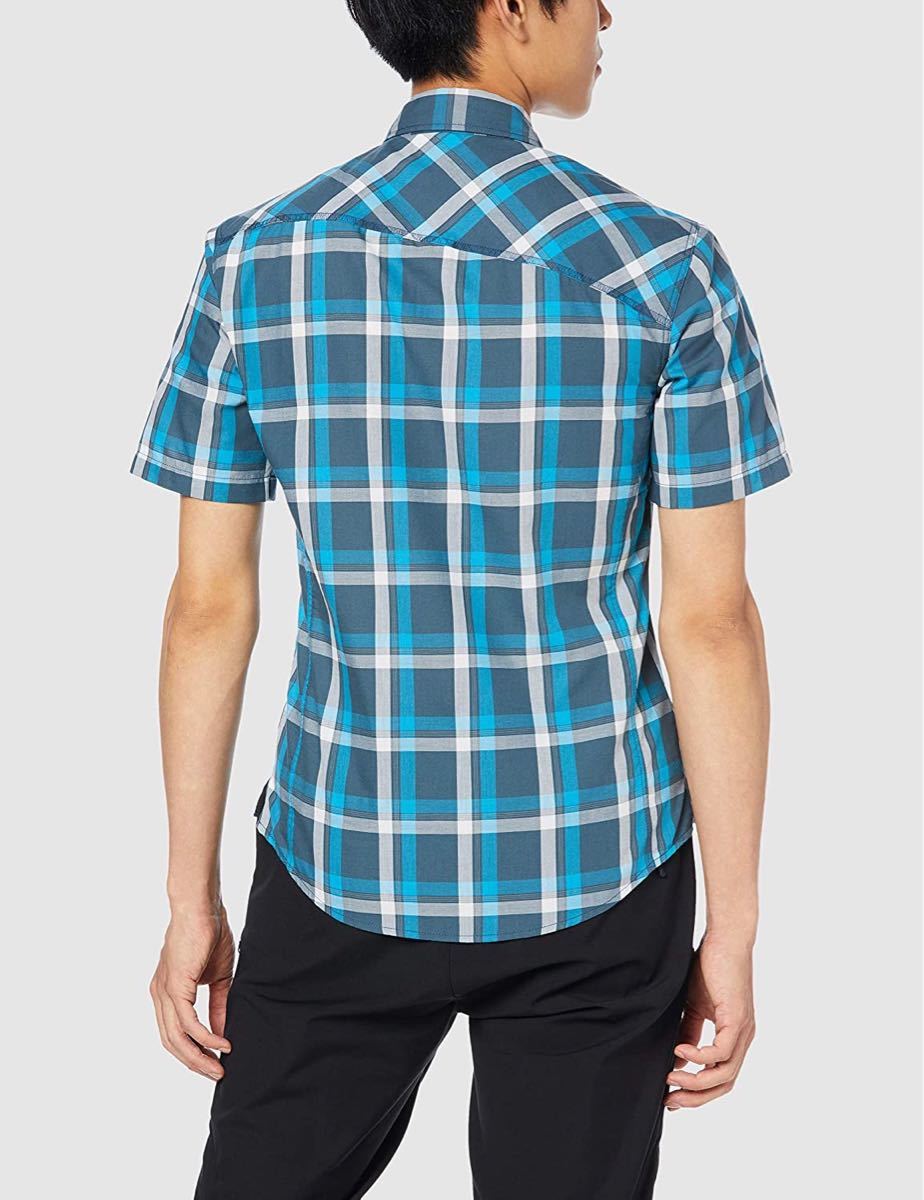 MAMMUT マムート アウトドア 半袖シャツ パシフィッククレストシャツ メンズM ブルー(青) 新品