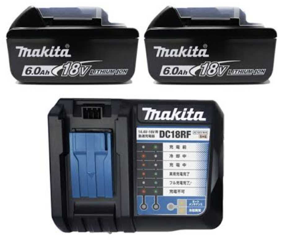 makita マキタ BL1860B 2個 DC18RF 急速充電器 リチウムイオン