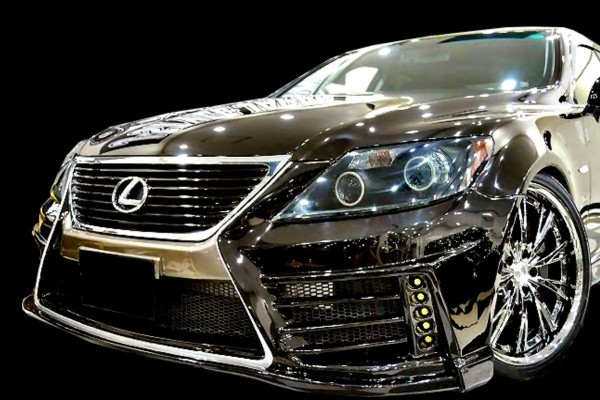 レクサス LS 460 600 前期 スピンドル フロントバンパー LED デイ