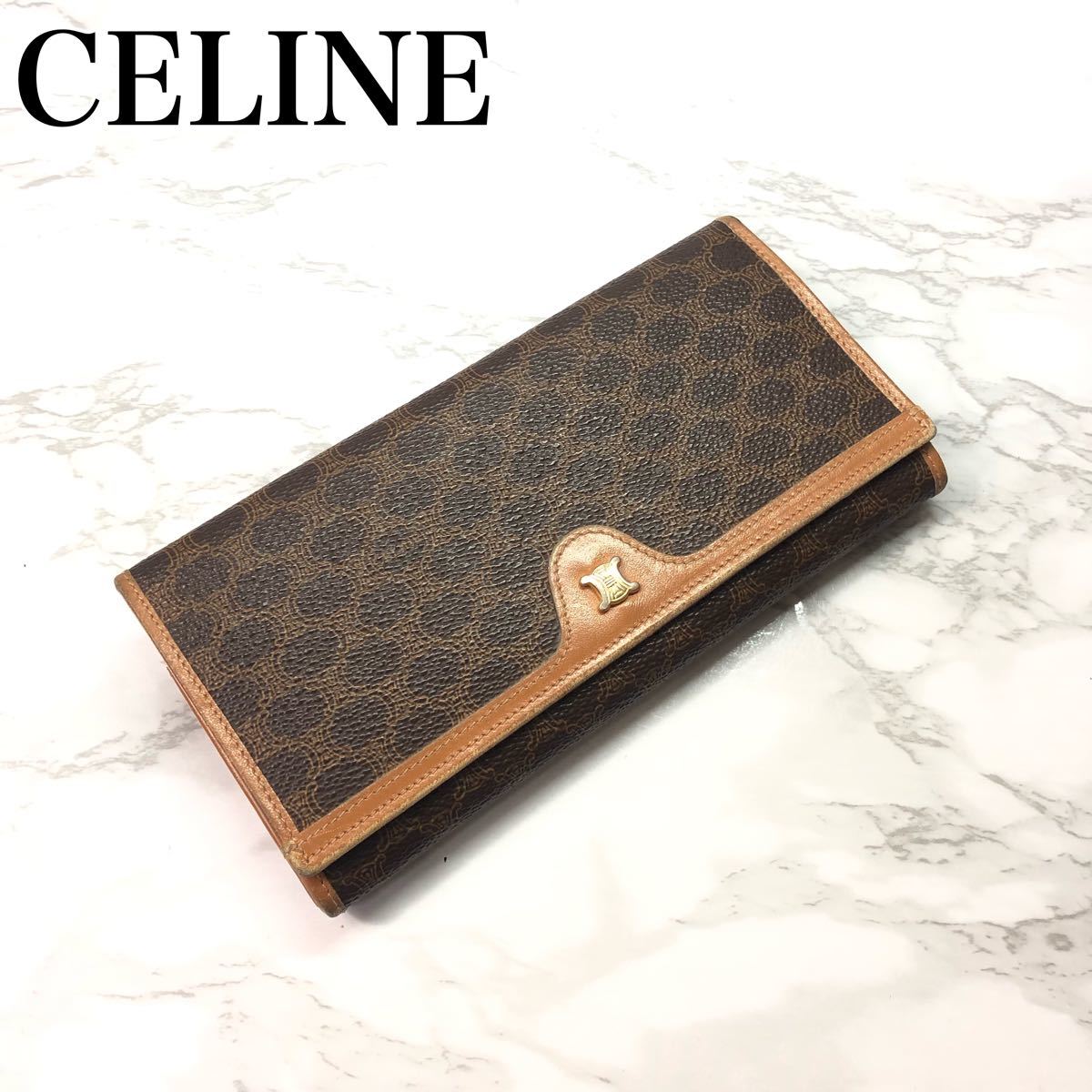 比較的美品】CELINE セリーヌ マカダム がま口財布 長財布 | contifarma.pe