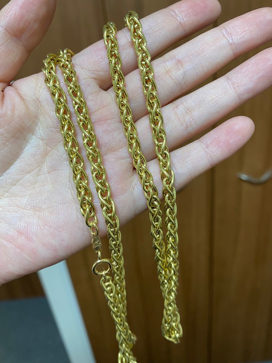 ウノアエレUNOAERRE 80cm ネックレスK18YG - arborconnect.co.nz