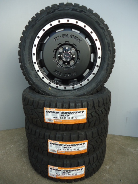 TOYOオープンカントリーR/T☆165/65R15☆アゲバンアゲトラハイゼット