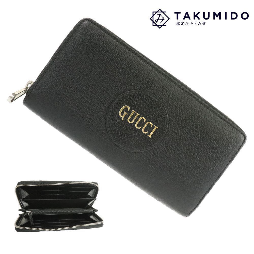 グッチ GUCCI ラウンドファスナー長財布 レトロスペクティブ ロゴ