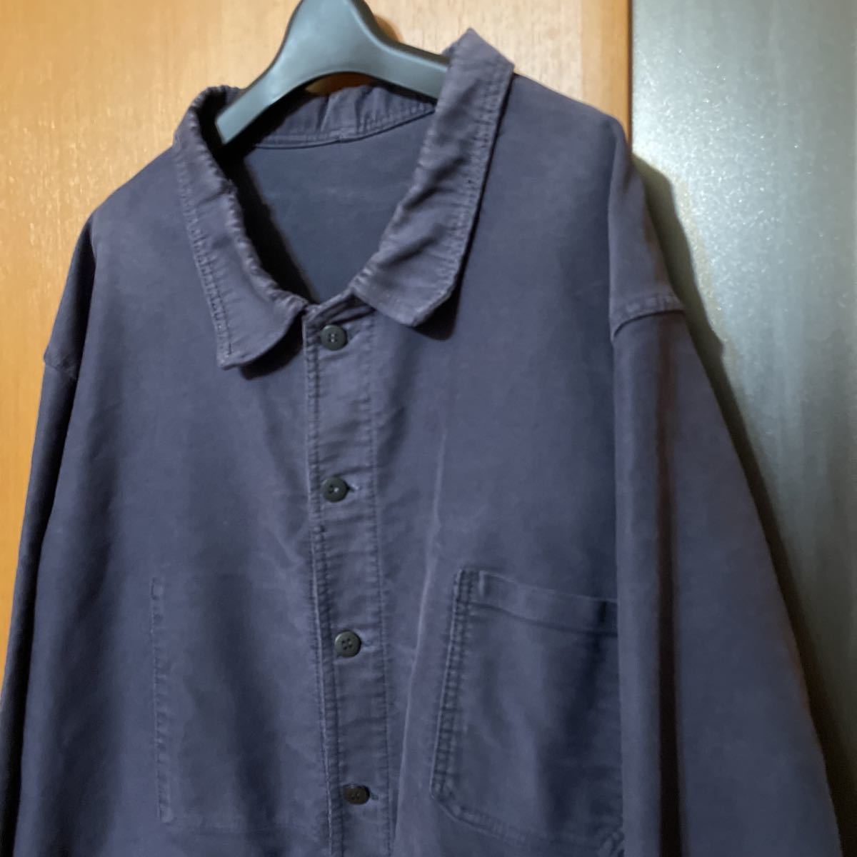 激レア encore購入40s〜50sフレンチVINTAGEコットンモールスキンワーク