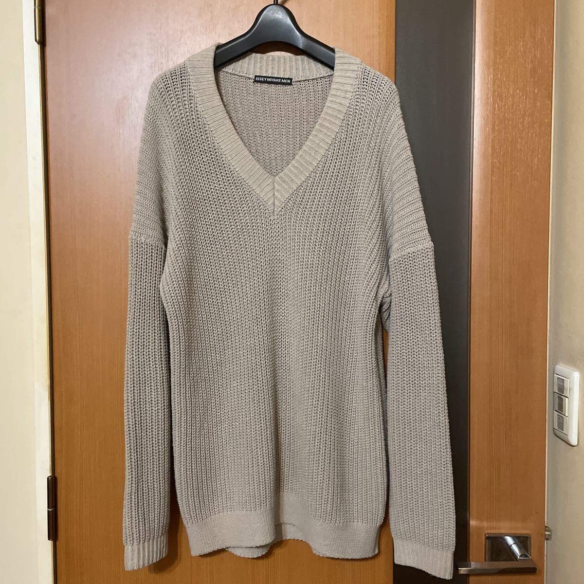 希少 定価52800円円『ISSEY MIYAKE MEN』19S/SアクリルコットンVネック