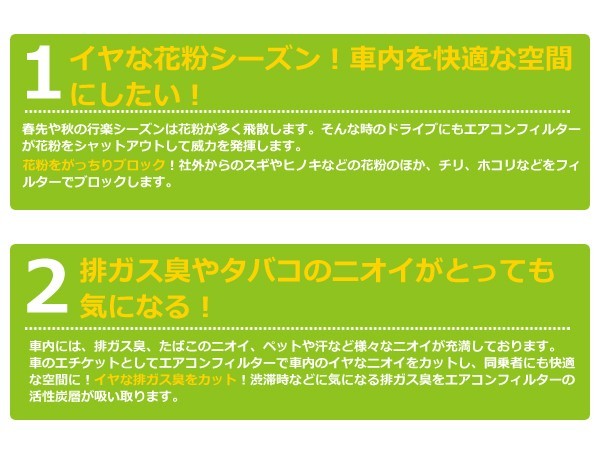 【送料無料】エリシオン RR1/RR2/RR3/RR4/RR5/RR6 エアコンフィルター ホンダ 純正 品番 80292-SLJ-003 H16.5～【クリーンフィルター_画像3