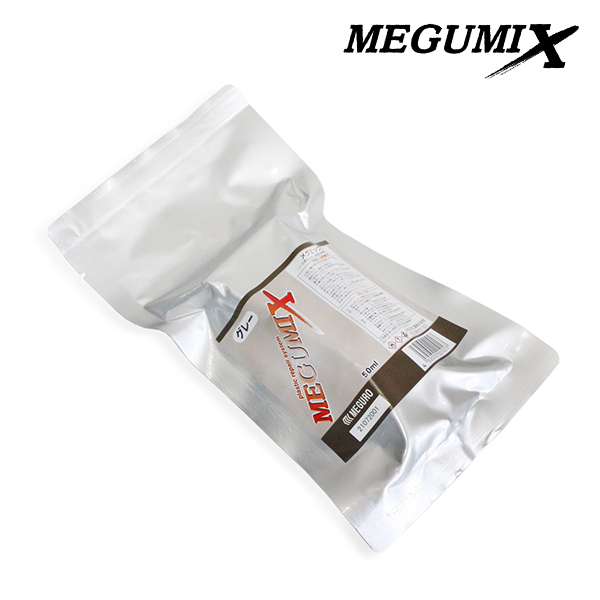 メール便送料無料 5点セット メグミックス メグロ化学工業 グレー 遅乾タイプ 50ml 120286 MEGUMIX 万能 接着剤 補修材_画像2