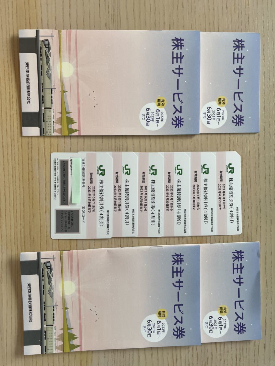 JR東日本 東日本旅客鉄道株式会社 株主優待割引券 4割引券×6枚