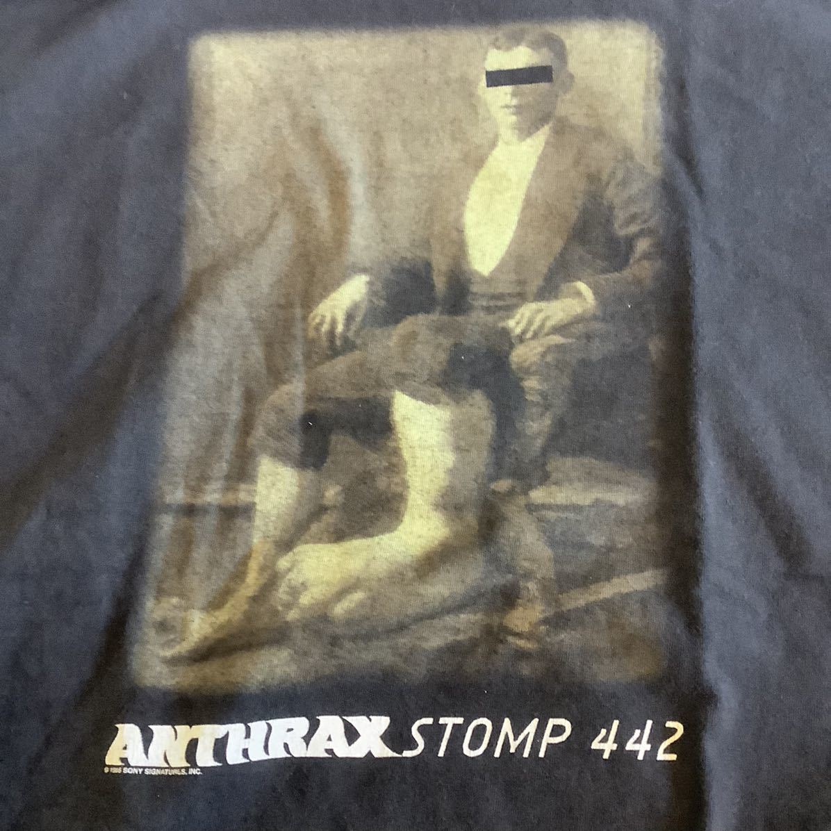 rare 1995 Anthrax Stomp #442 departure prohibitation Vintage T-shirt re cordovan do music 80s 90s
