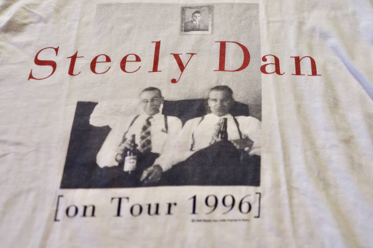 野村訓一着 1996 STEELY DAN tour ヴィンテージ Tシャツ ユーロ版 サイズXL アート　バンド 音楽　80s 90s_画像1