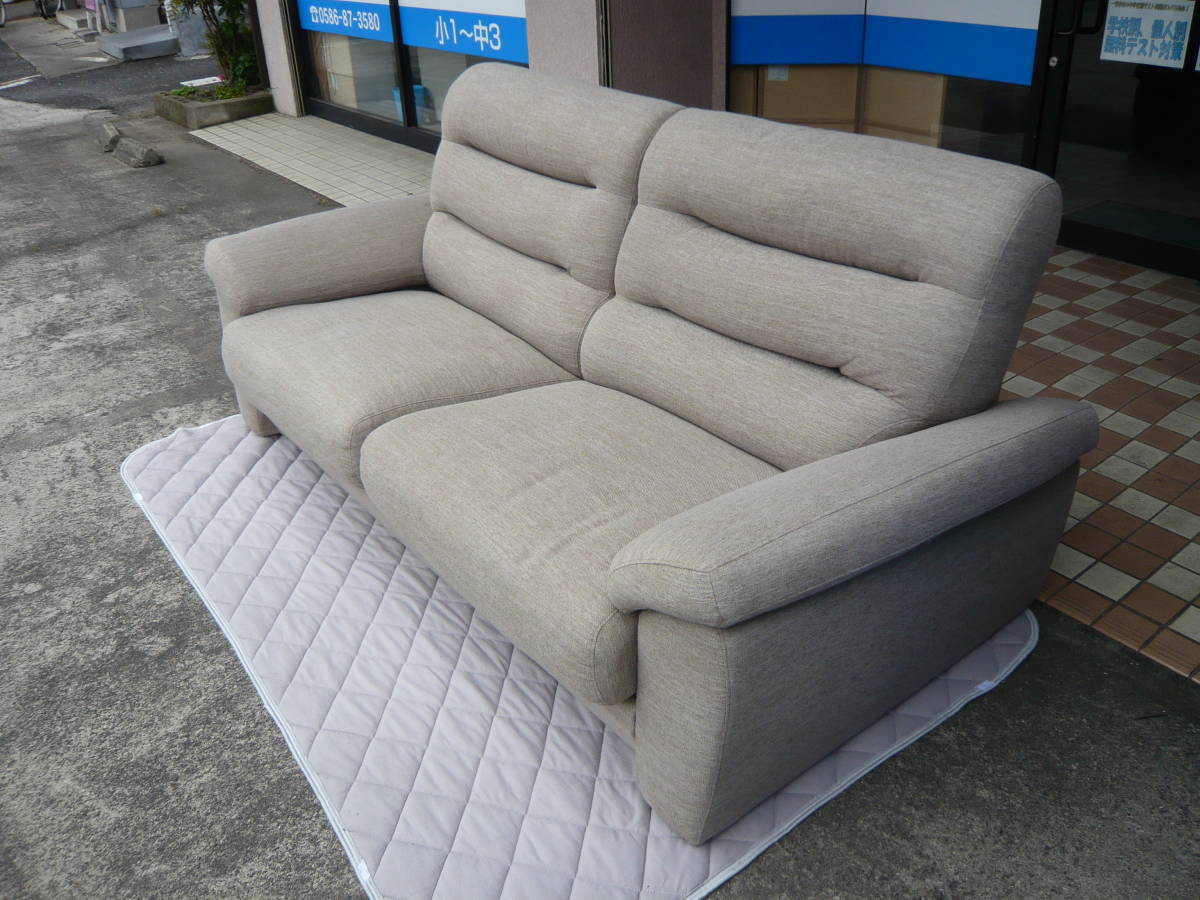 引取り可 愛知県】 ニトリ 3人用布製ソファー NポケットA12 S-LO 引取り可 愛知県】 ニトリ 3人用布製ソファー NポケットA12 S-LO