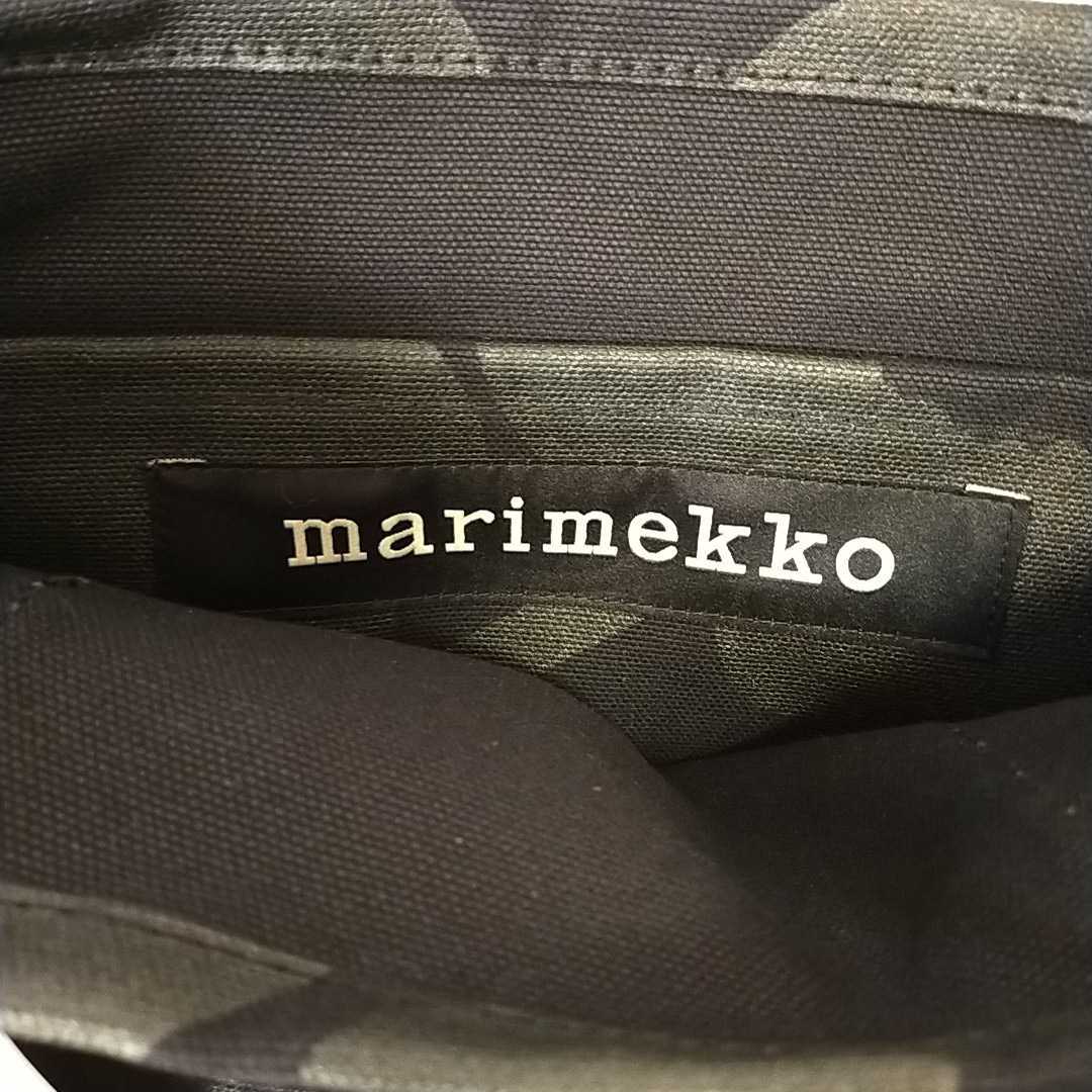 新品未使用 マリメッコ marimekko ウニッコ トートバッグ セイディ / ブラック×グレー_画像5