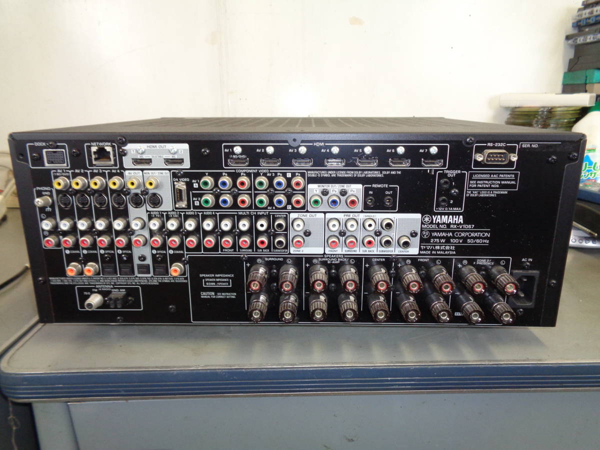 MK5557 YAMAHA RX-V1067AVアンプ 本体 AVアンプ MK5557 YAMAHA RX-V1067AVアンプ 本体 AVアンプ