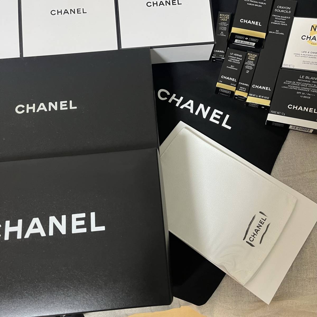 31点セット シャネル 空箱 ショッパー袋 保存袋 ハイブランド バッグ用 CHANEL リボン ギャランティーカード 高級 上質