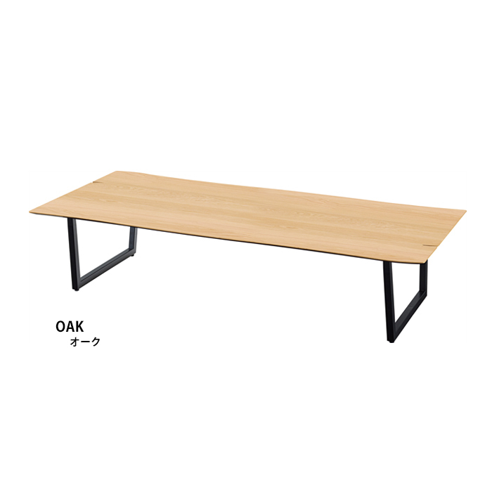センターテーブル 幅180cm 木製 長方形 アイアン脚 ローテーブル おしゃれ 座卓 180 オーク M5-MGKAM01535OAK
