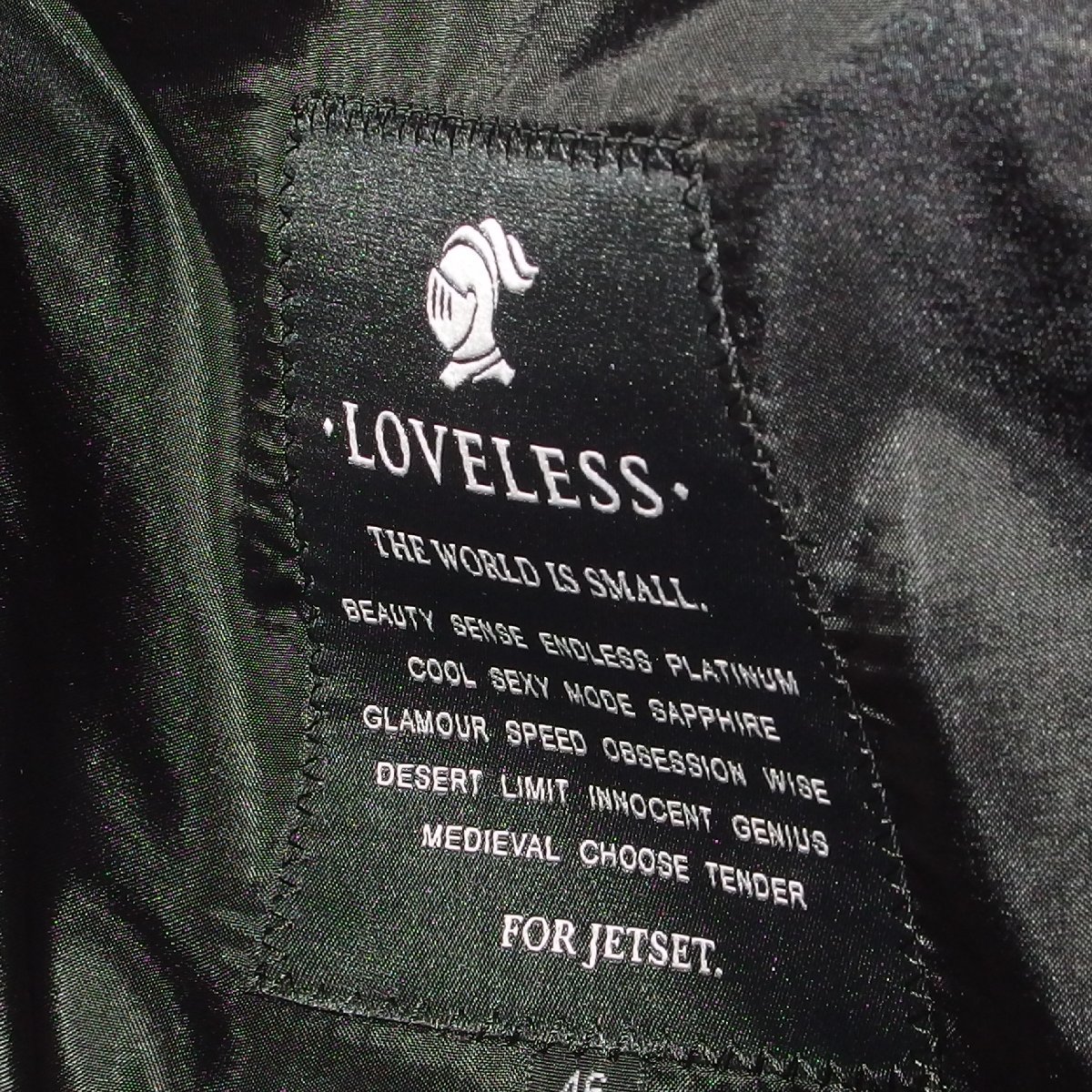 LOVELESS◇ラブレス メンズ スーツ ウール100%(ネイビー系ストライプ
