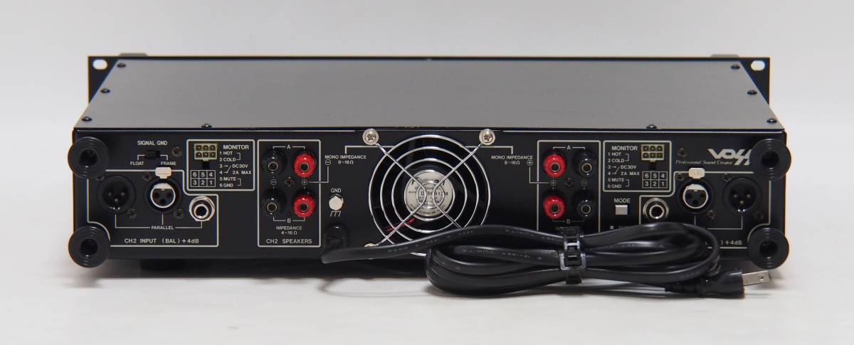 SG-461 Victor ビクター VOSS 2チャンネル パワーアンプ PS-A152 動作品 音出し確認 レコーディング PA機器 プロ用 業務用 ホール イベント_画像5