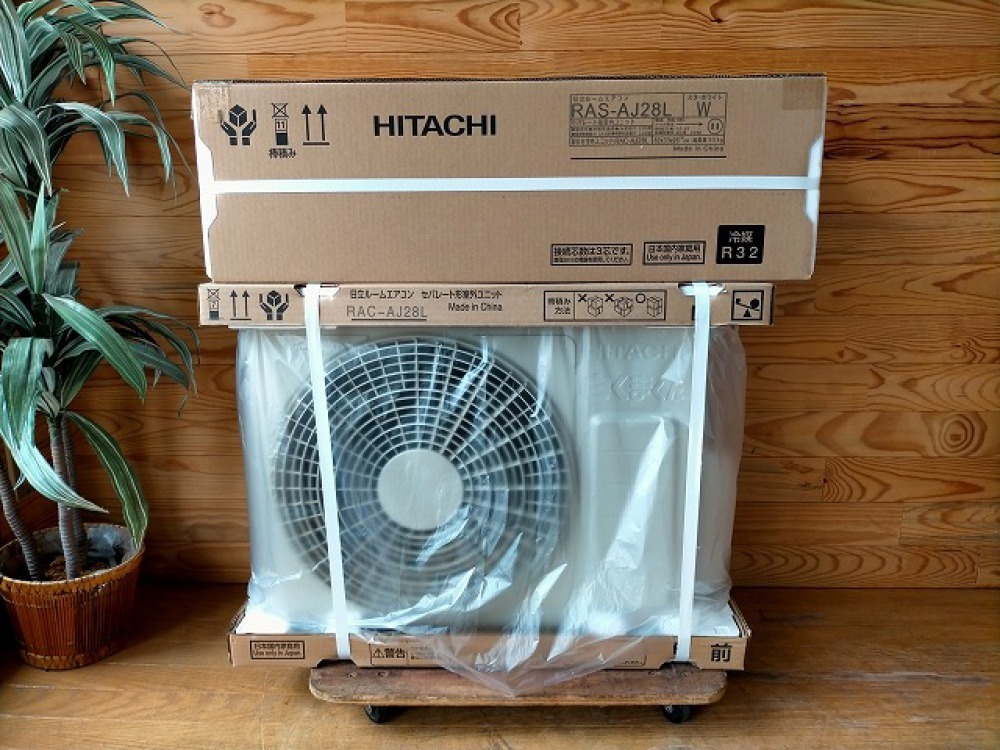 未使用◎日立 HITACHI ルームエアコン RAS-AJ28L(W) 白くまくん AJ