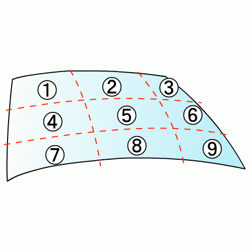  Legacy DBA-BM9 F window glass 