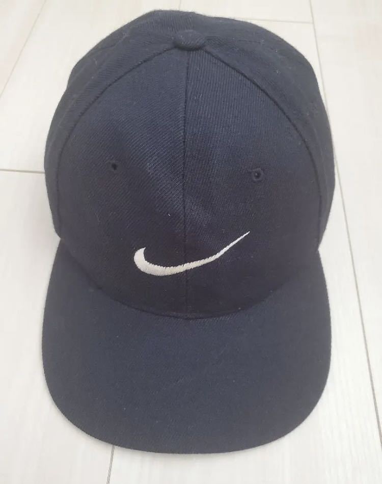 希少 nike 6パネル キャップ 帽子 古着 ビンテージ 刺繍 ロングビル