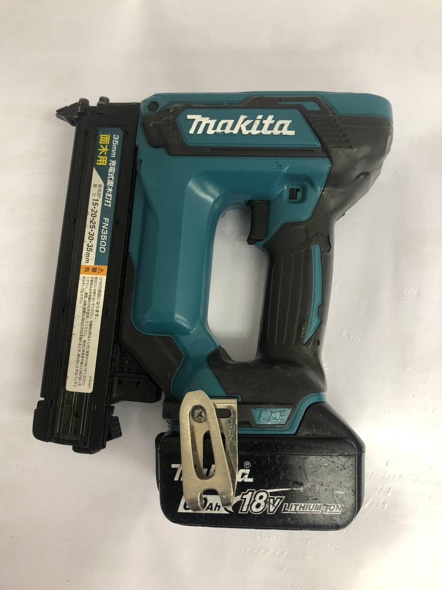 品】makita マキタ FN350D 35㎜ 充電式 面木釘打機 / 本体・バッテリ