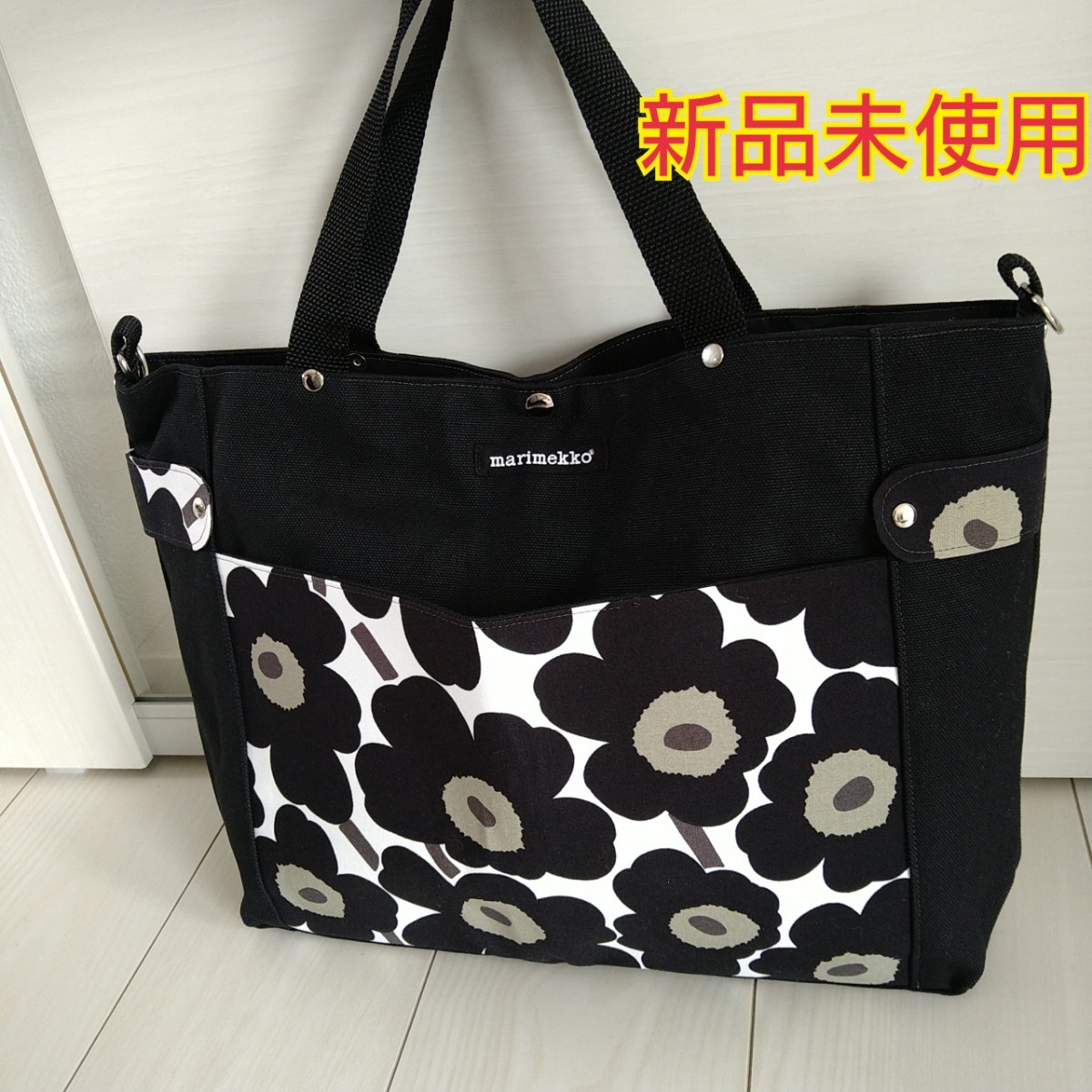 美品】marimekko UNIKKO トートバッグ＆エコバッグセット♡♡-