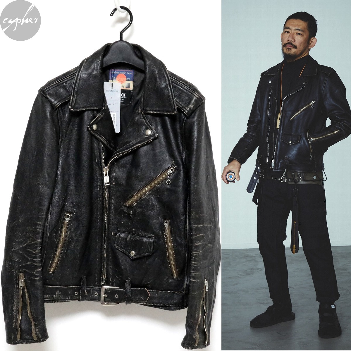 4 新品 21AW blackmeans 寅壱 空調服 鴉天狗 50's レザー ダブル 4 新品 21AW blackmeans 寅壱 空調服 鴉天狗 50's レザー ダブル