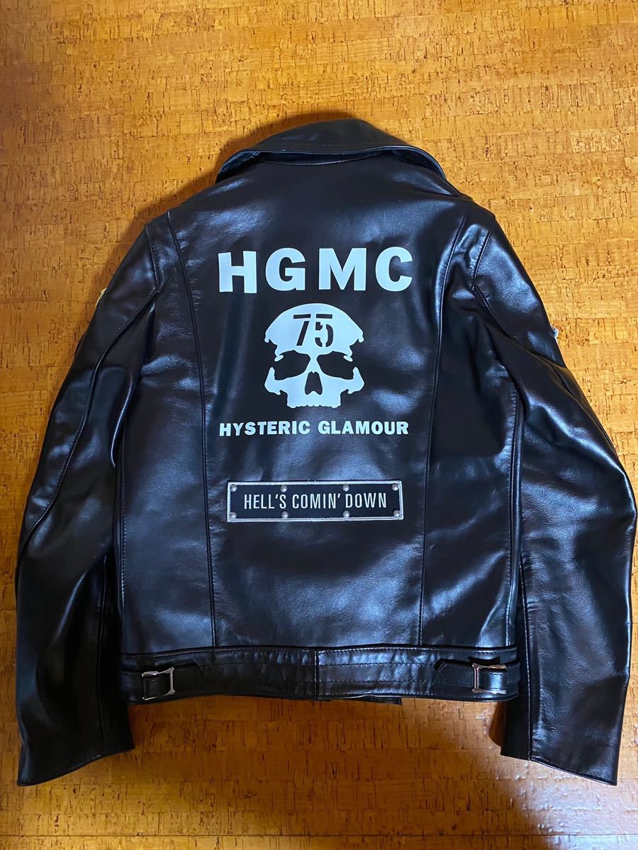 激レア★Lewis Leathers × HYSTERIC GLAMOUR★ルイスレザー×ヒステリックグラマー 20SS 馬革 CYCLON/サイクロンライダースジャケット _画像1