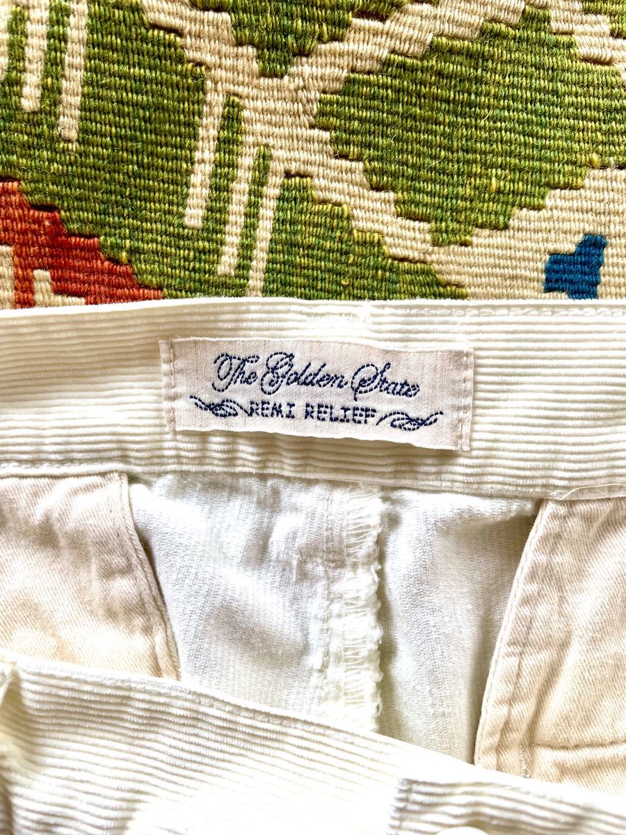 REMI RELIEF/レミレリーフCorduroy shorts size M 未使用品 color offwhite