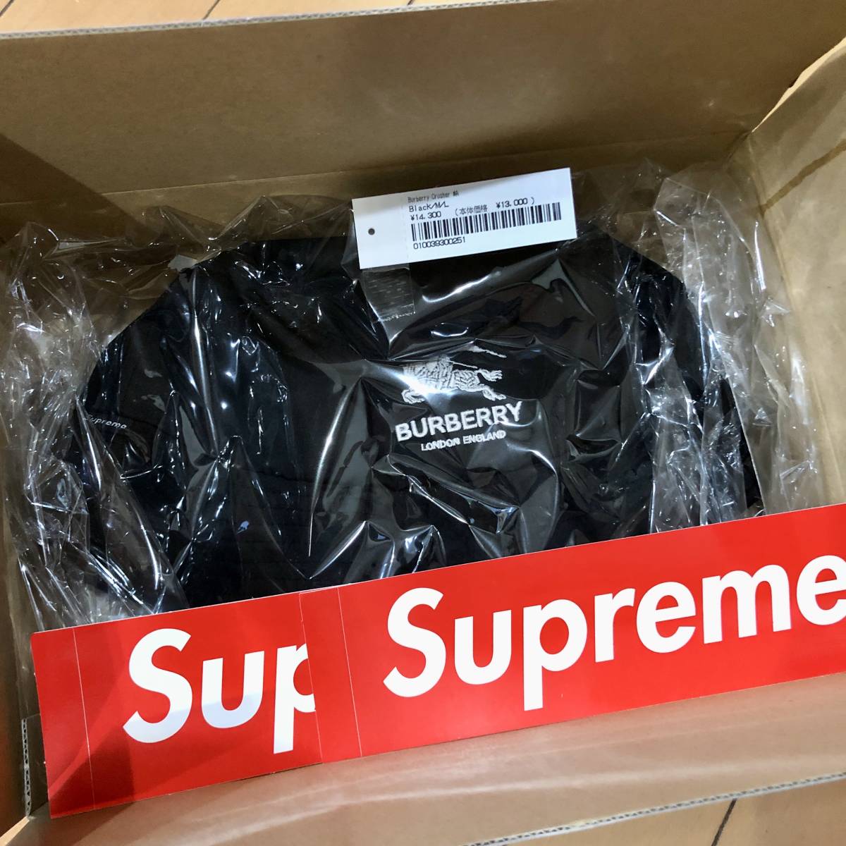 新品 正規品 】 Supreme Burberry Crusher Hat Black M/L 22SS