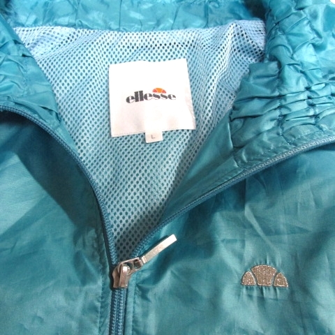 ellesseエレッセ 裏メッシュ 薄手ジャケット レディースLサイズ