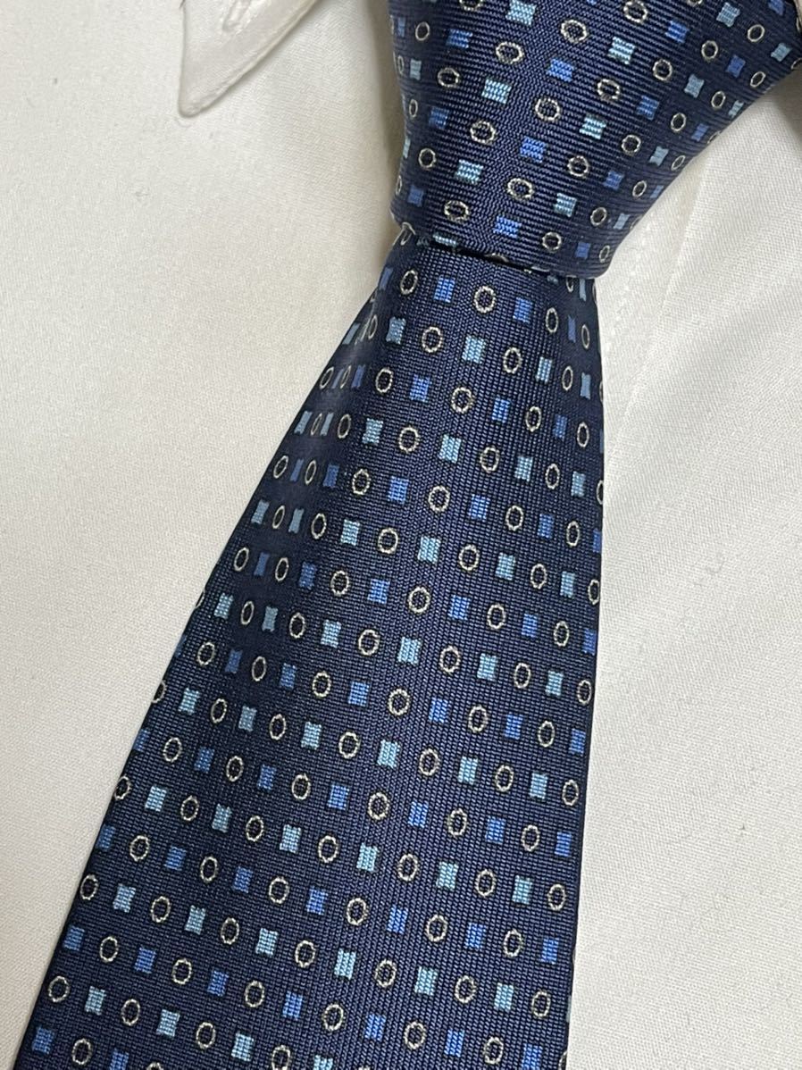 美品 ″E,Marinella NAPOLI″ E,マリネッラ 小紋 セッテピエゲ ブランド