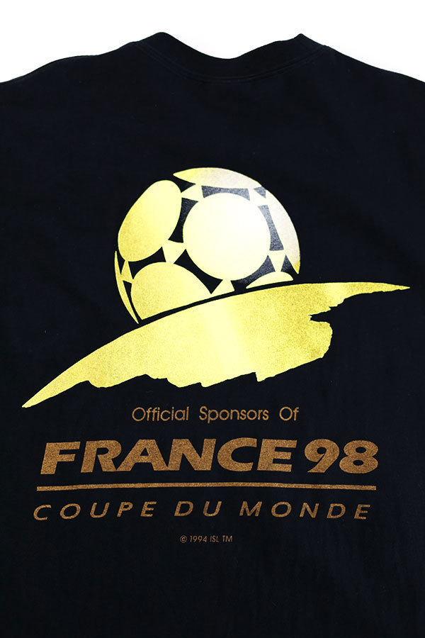 Used 90s adidas FRANCE WORLD CUP Graphic T-Shirt Size XL 相当 古着_画像7