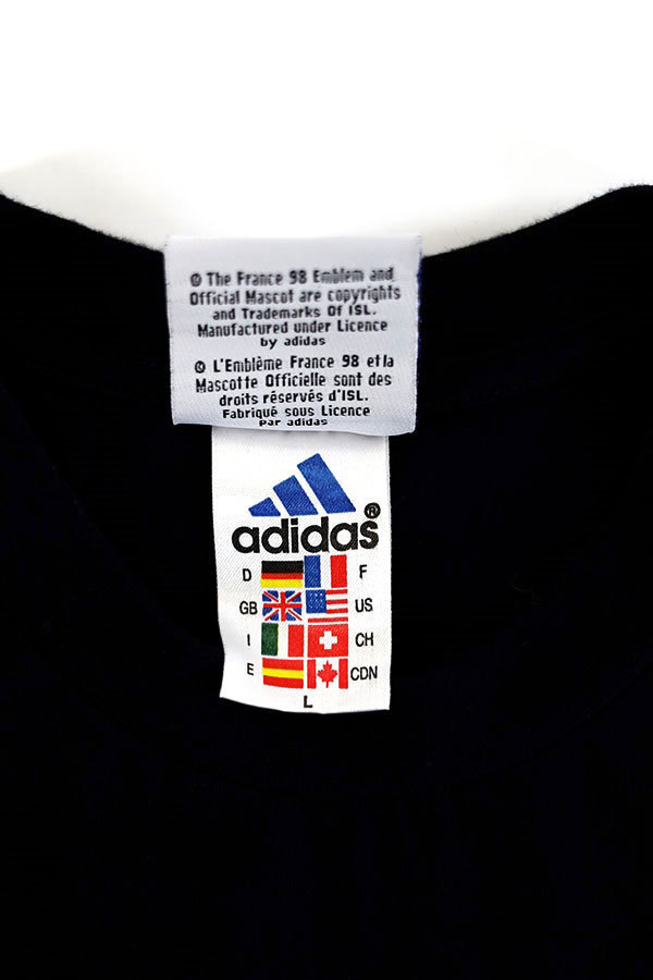 Used 90s adidas FRANCE WORLD CUP Graphic T-Shirt Size XL 相当 古着_画像9