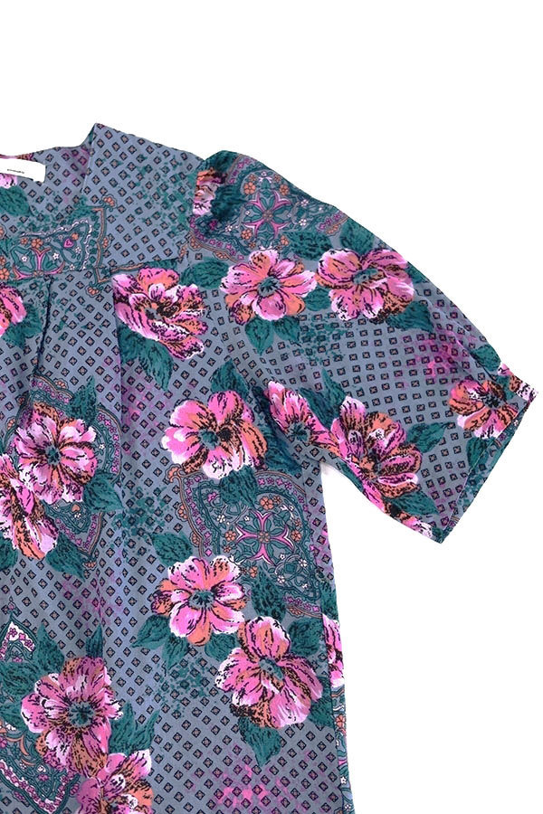 Used 90s ONWARD Flower pattern Tunic Dress Size M 古着_画像5